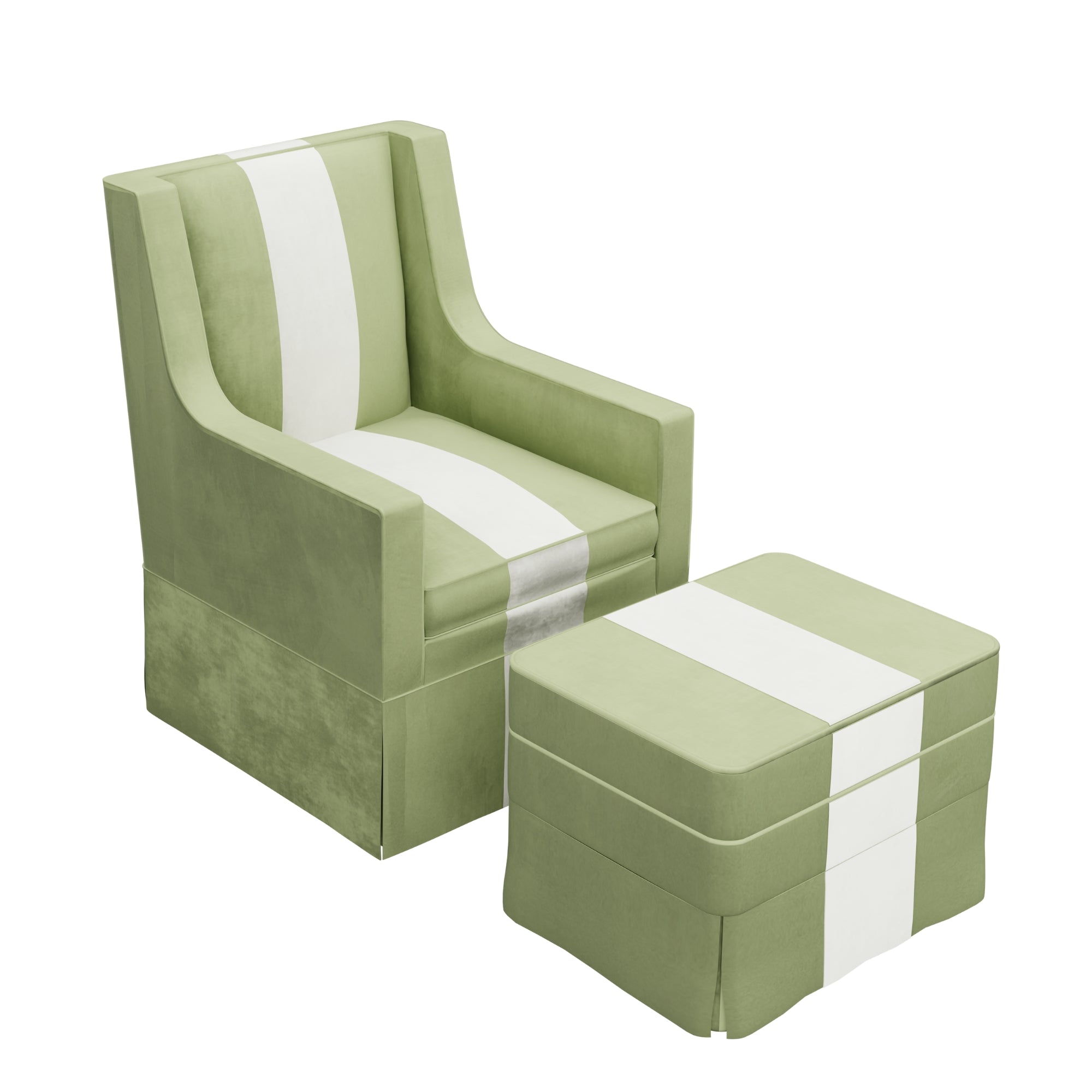 #color_chartreuse-velvet-with-snow-white-velvet-stripe