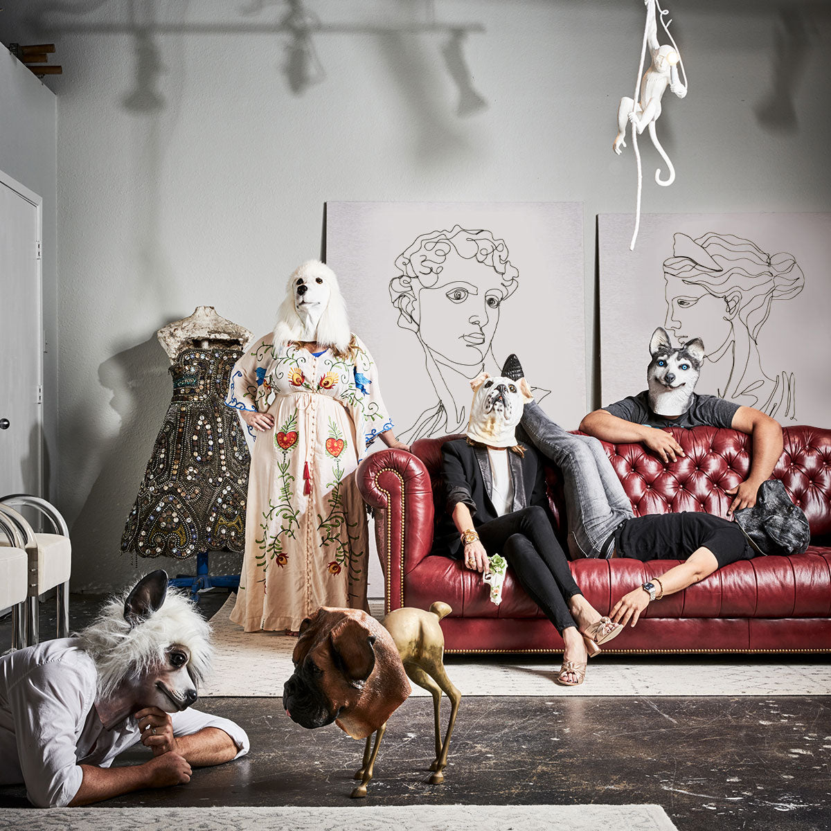 Behind the Dog Masks