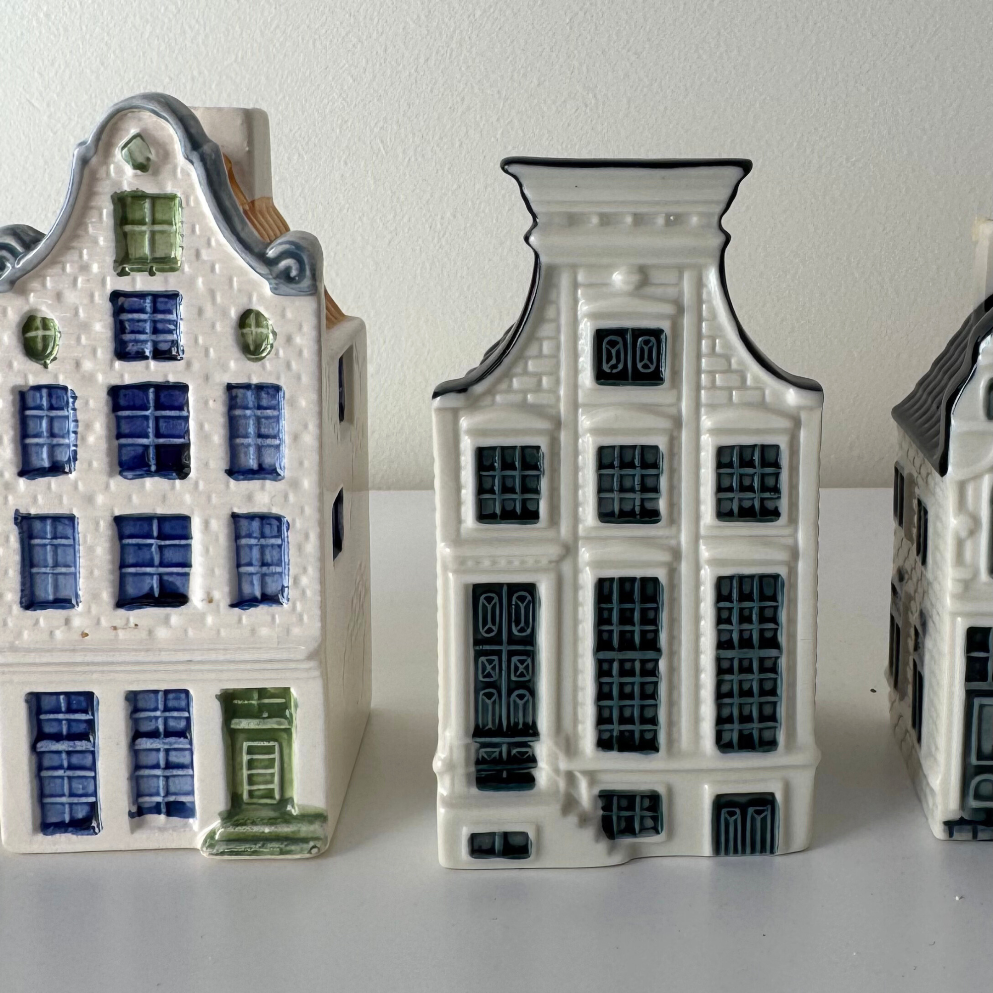 KLM BOLS デルフトブルーハウス 21番 25番 37番 89番 Six KLM Blue