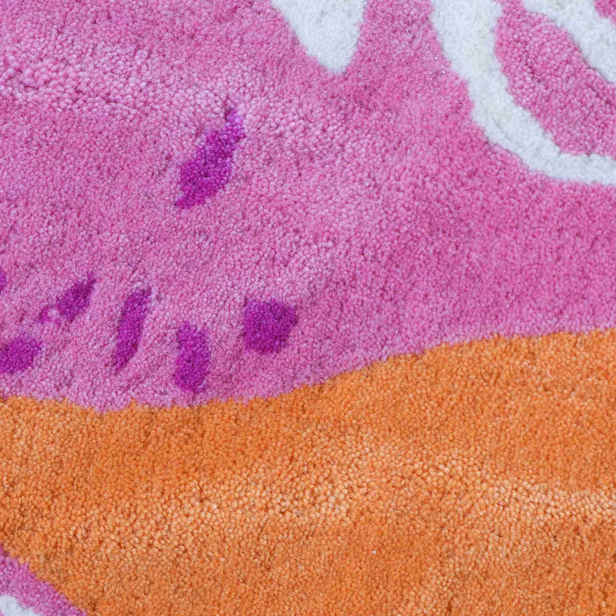 Bite Me Pink Tufted Rug | Pink and Orange Alligator Rug – Scout