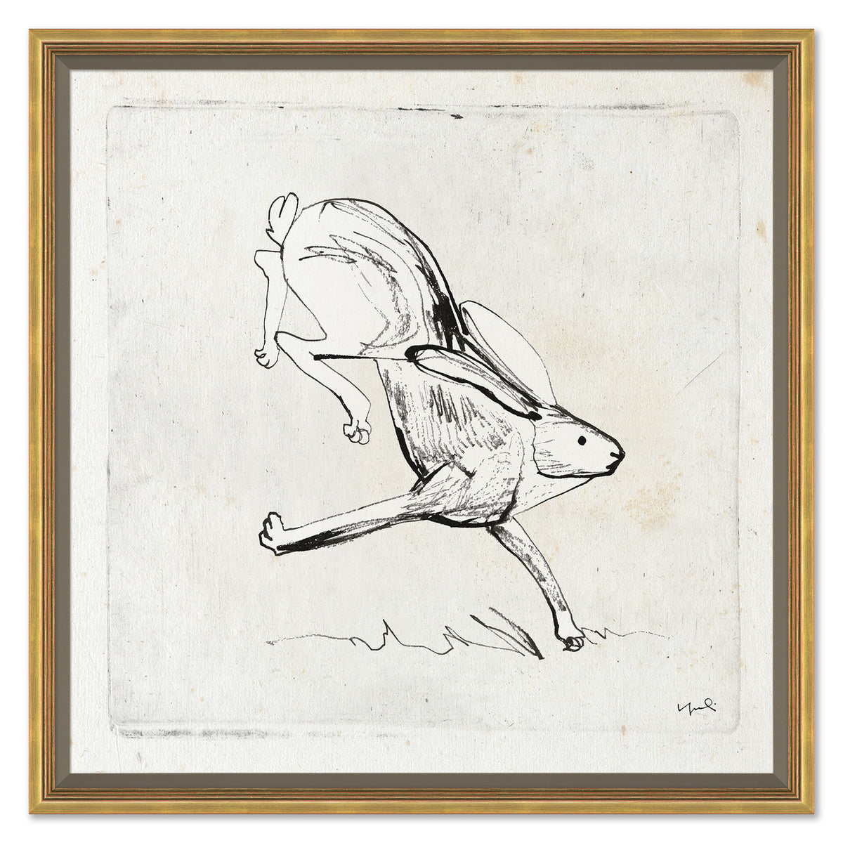 Bunny in Motion Series - Gallop | Printed Wall Art – Scout Design Studio