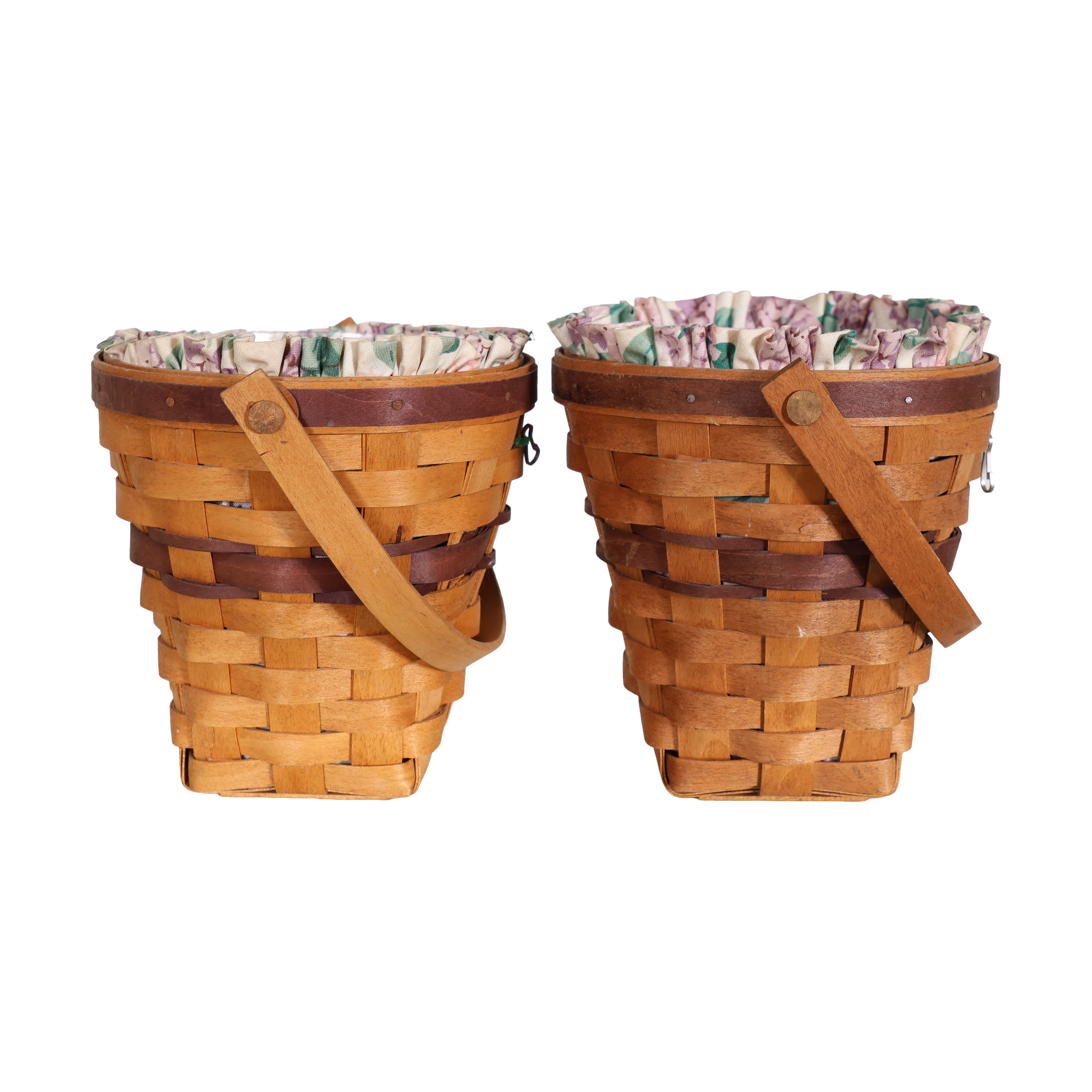 Pair of 90s Floral Longaberger Baskets | Vintage Decor – Scout
