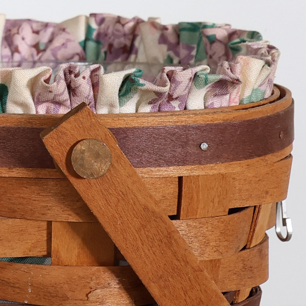 Pair of 90s Floral Longaberger Baskets | Vintage Decor – Scout