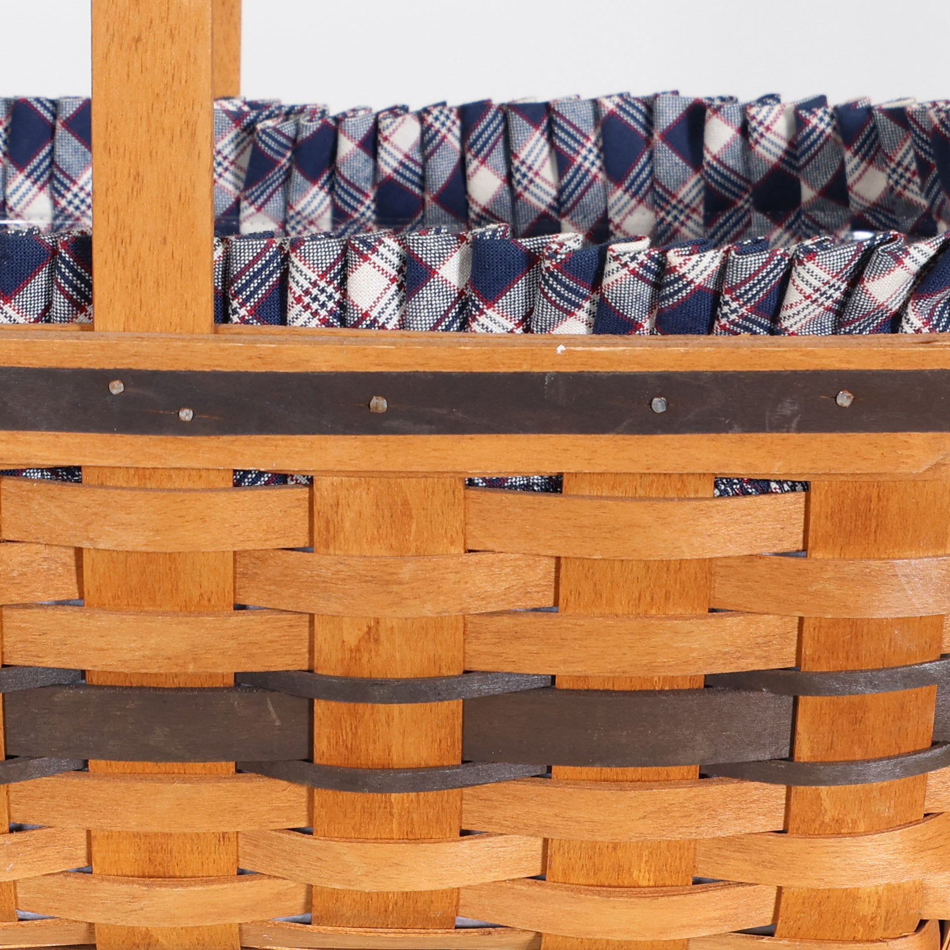 Large Plaid Longaberger Basket | Vintage Decor – Scout Design Studio