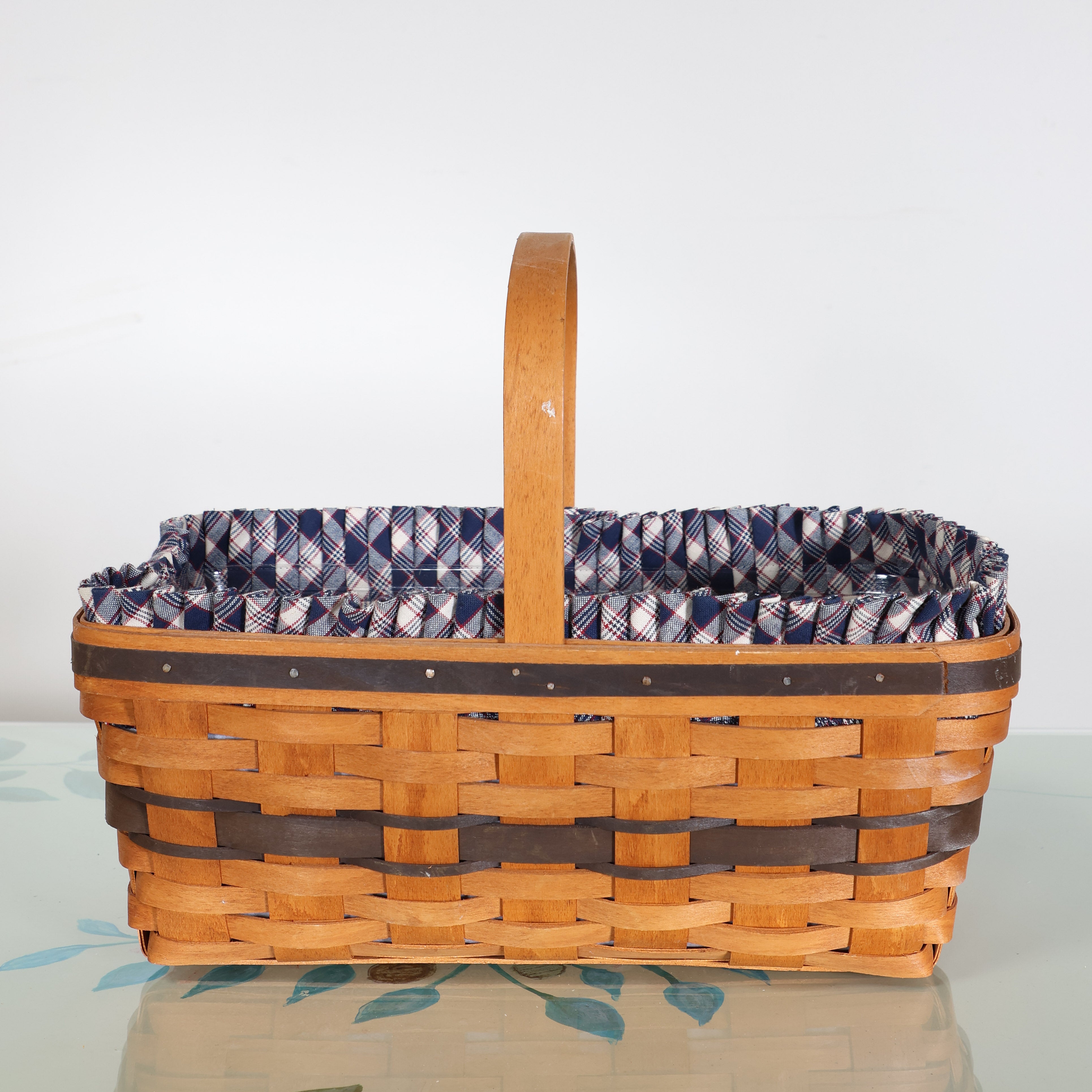 Large Plaid Longaberger Basket | Vintage Decor – Scout Design Studio