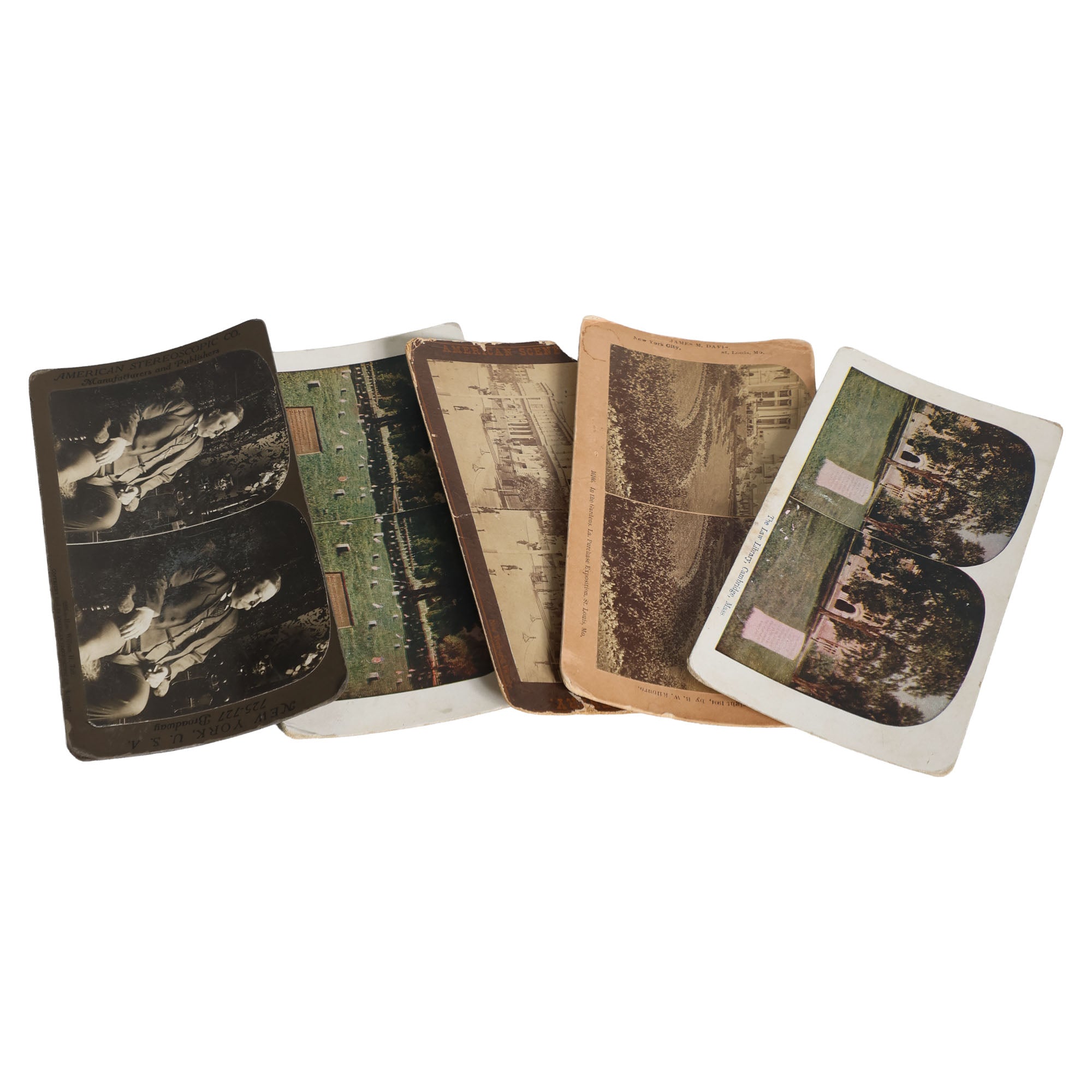 rare stereoscope cards Underwood & Underwood Viewer with 18 cards, c. 1889-1906 Lanna Antique All items are sold as is antique stereoscope card stereo RARE