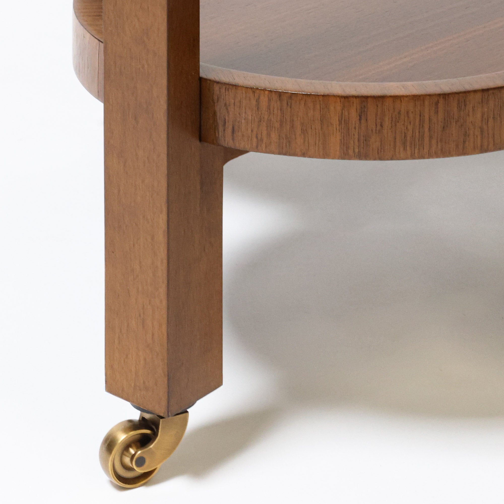 Clover Bar Cart in Walnut Veneer | Four Leaf Clover Bar Cart