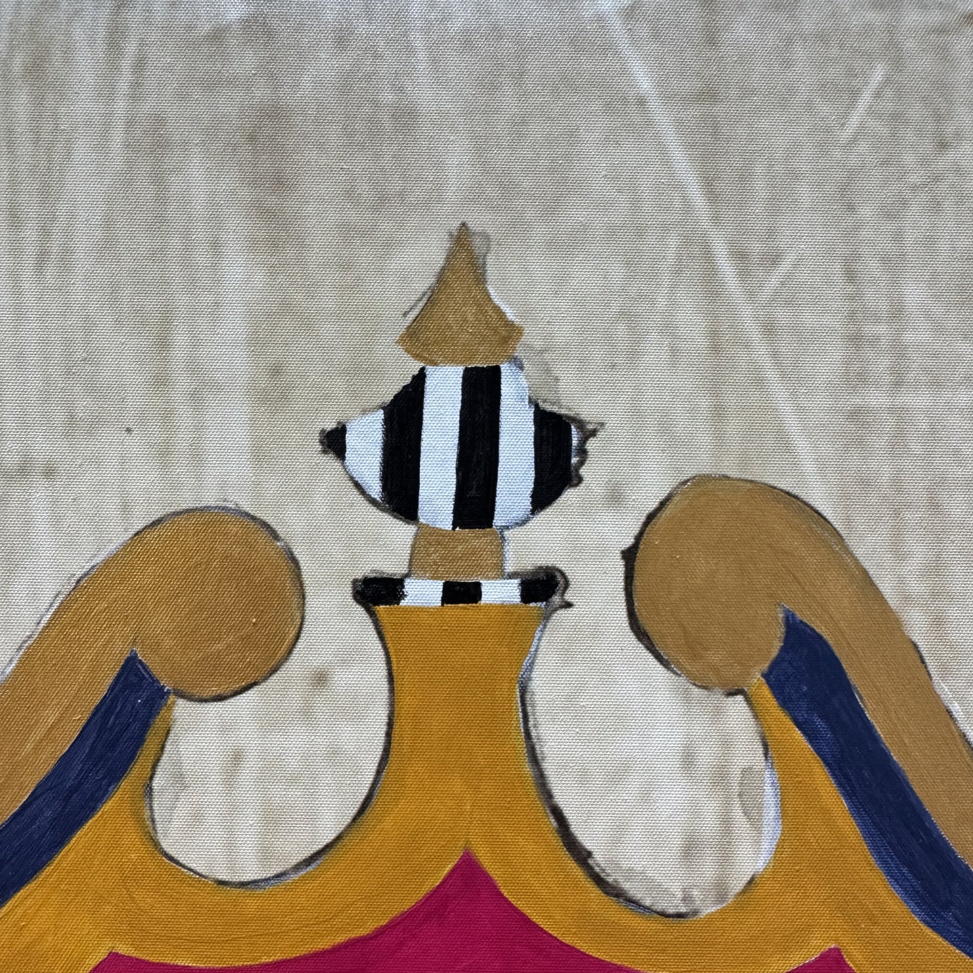 Hand Painted Grandfather Clock on Canvas – Scout Design Studio