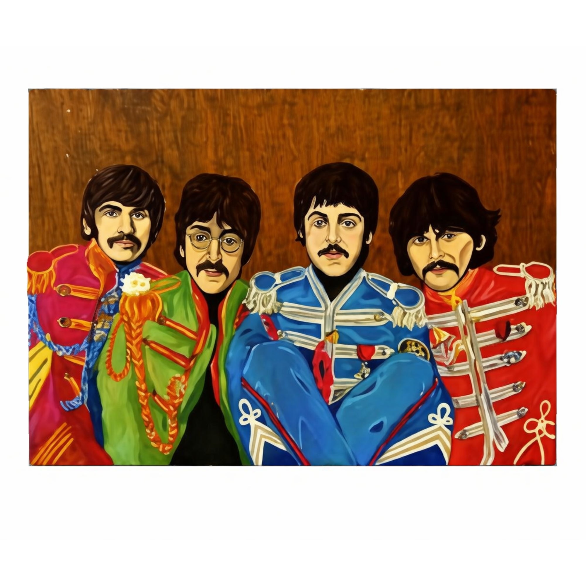 Original Beatles Artwork Painted on Wood by Heather Horton