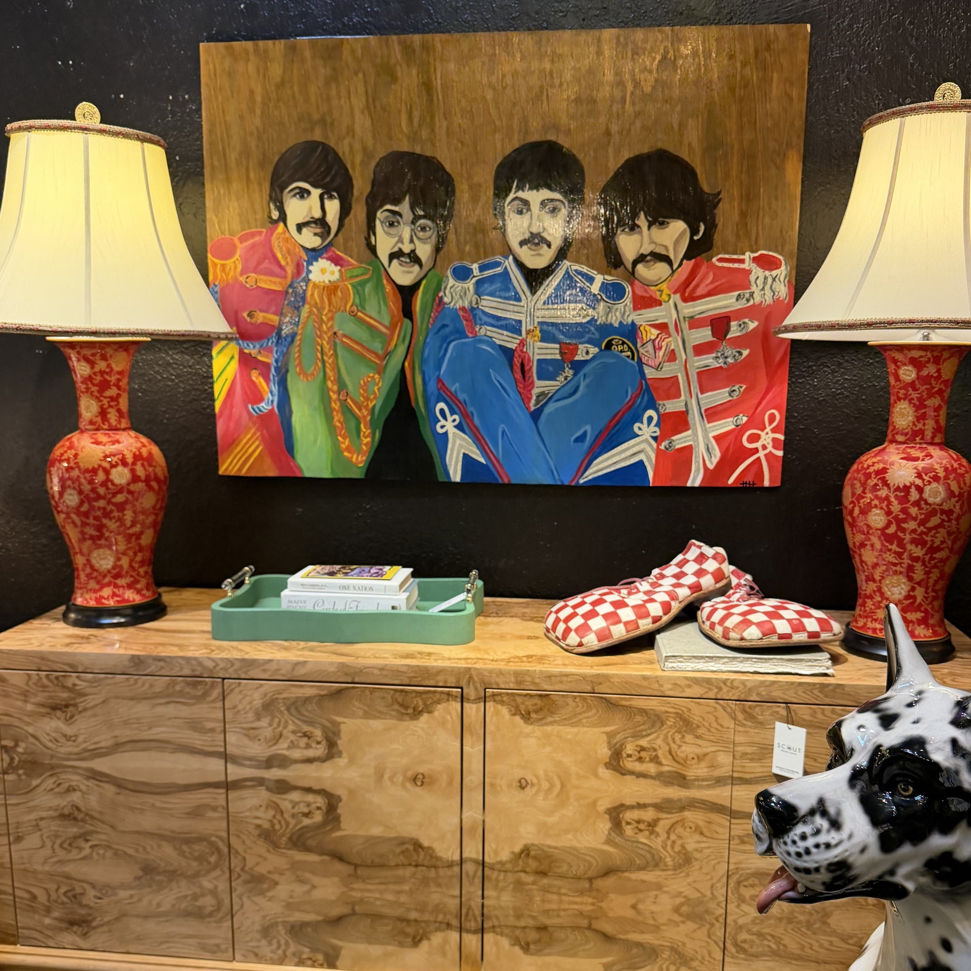 Original Beatles Artwork Painted on Wood by Heather Horton