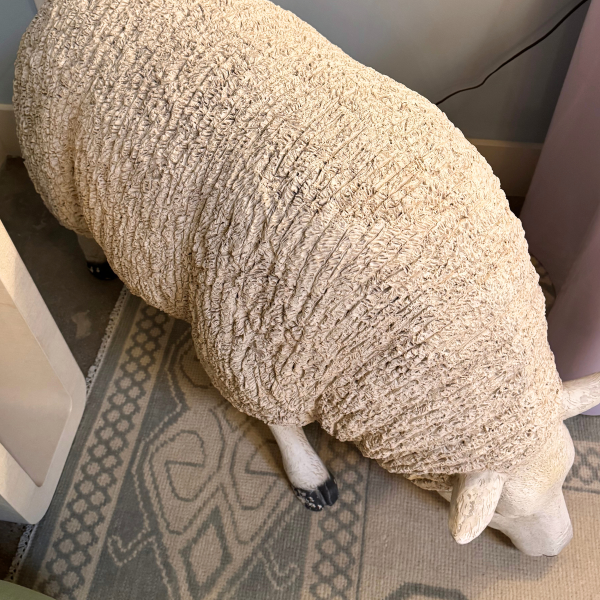 Pair of Life Size Composite Sheep – Scout Design Studio