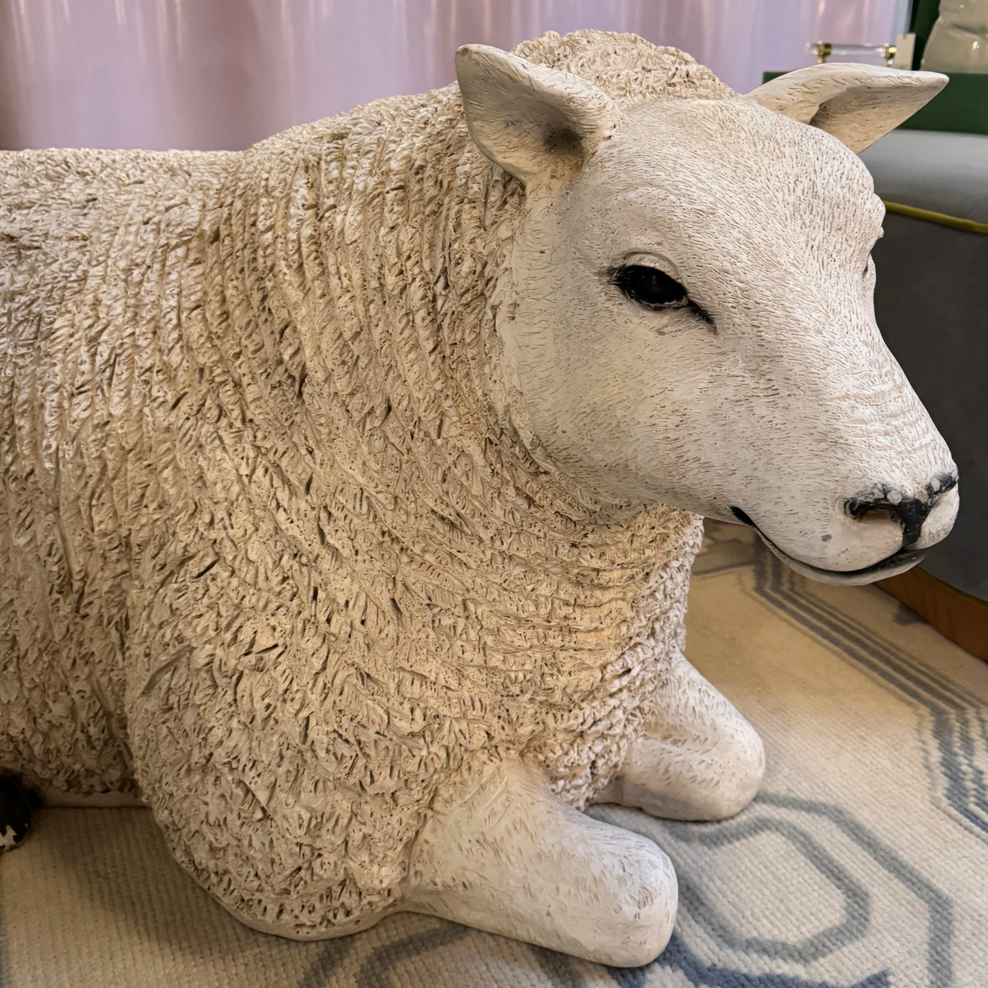 Pair of Life Size Composite Sheep – Scout Design Studio