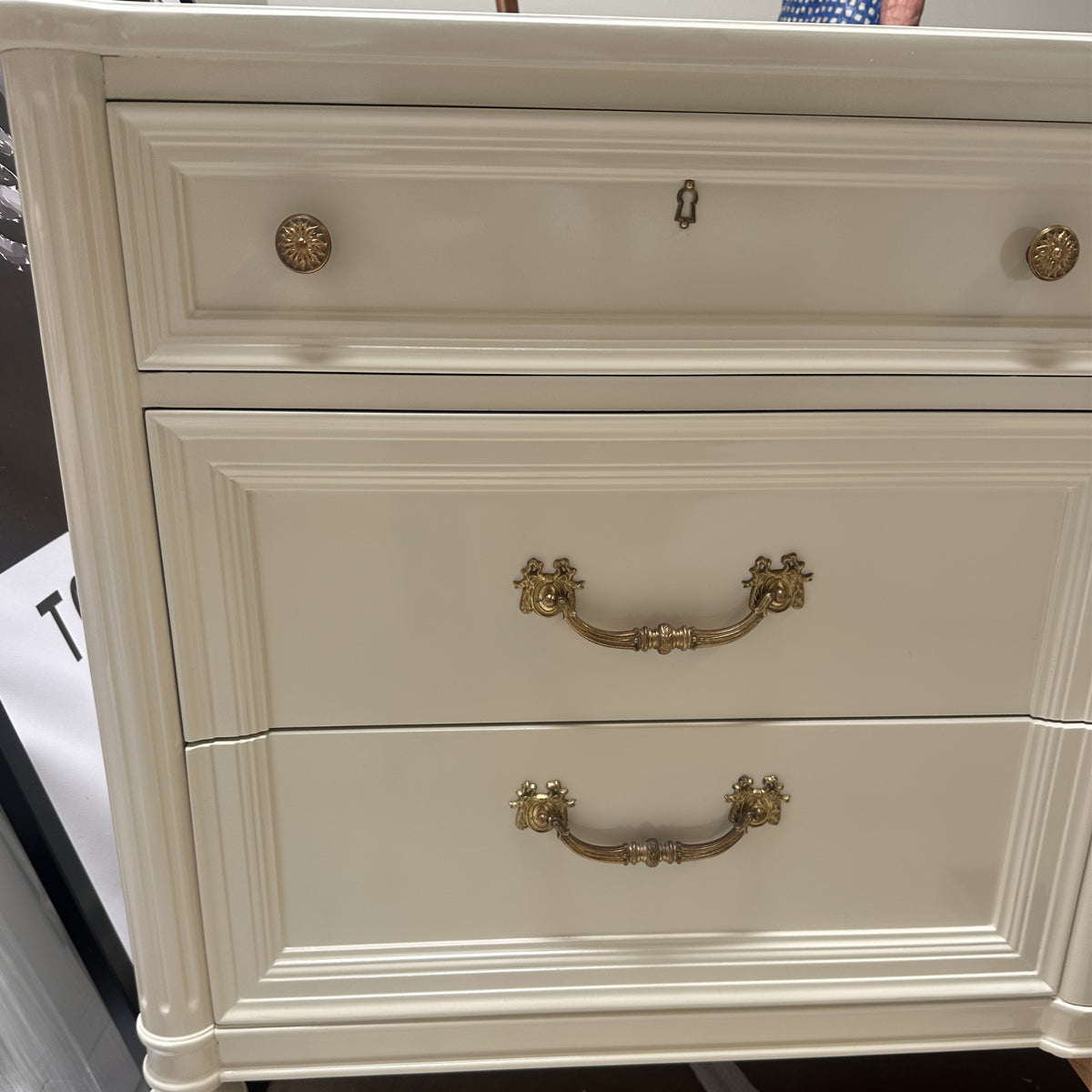 Refinished Dresser in White Lacquer – Scout Design Studio Refinished Dresser in White Lacquer – Scout Design Studio