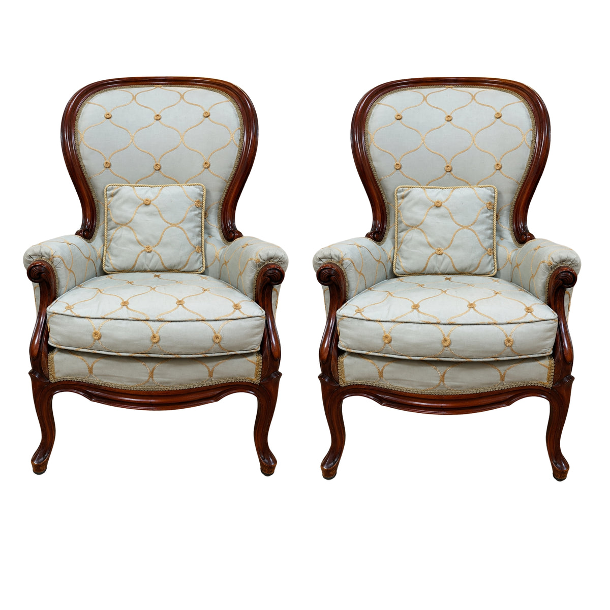 Pair of Vintage Parlor Chairs – Scout Design Studio