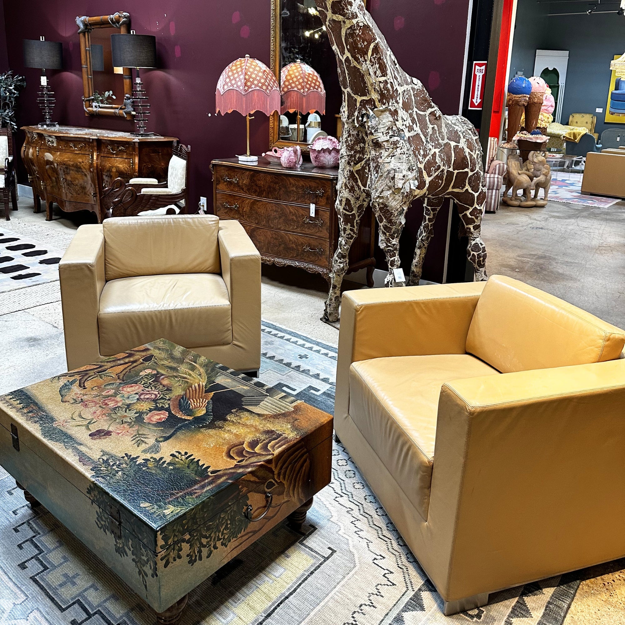 Pair of Bernhardt Leather Chairs – Scout Design Studio