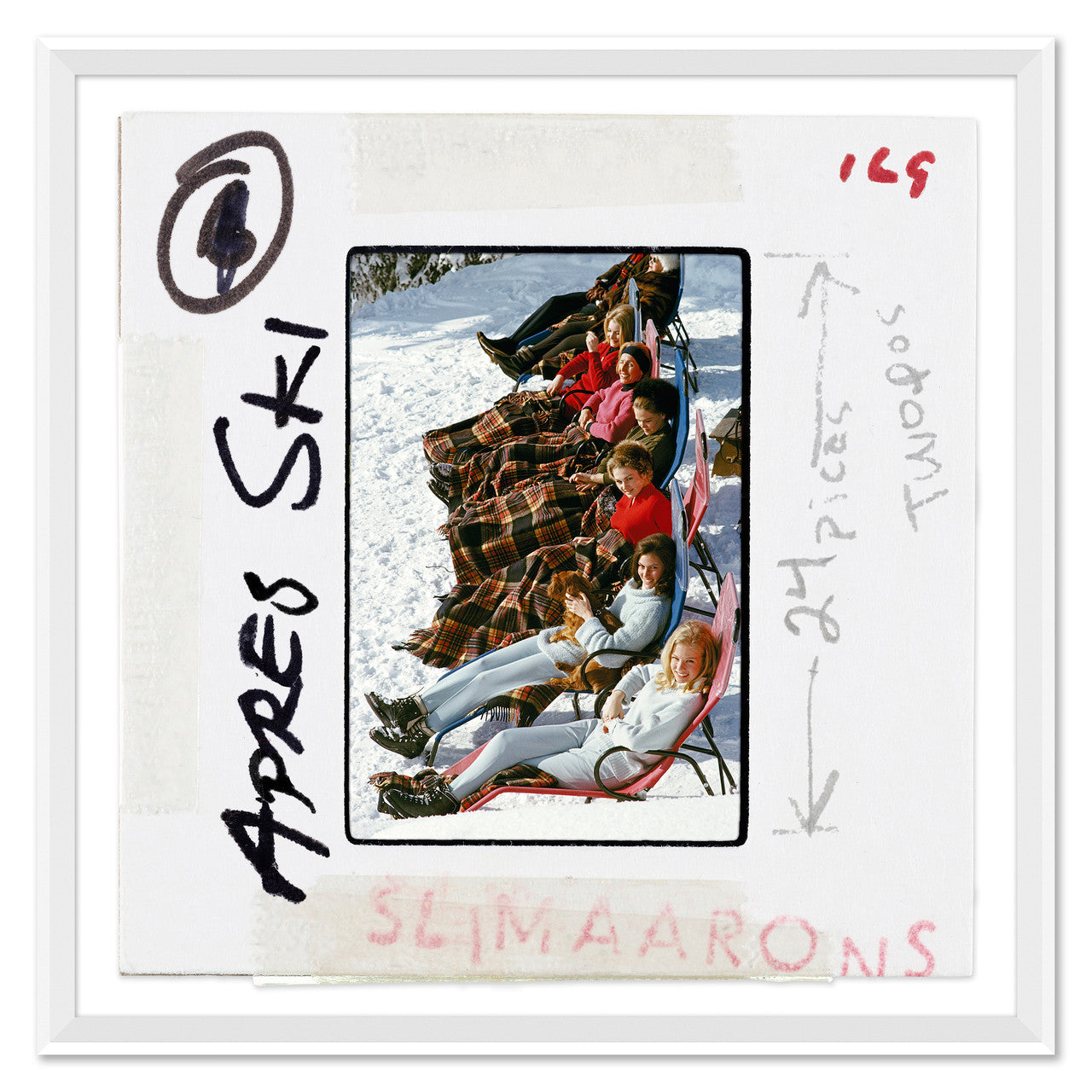 Getty Images 'Apres Ski - Slide' by Slim Aarons | Printed Wall Art
