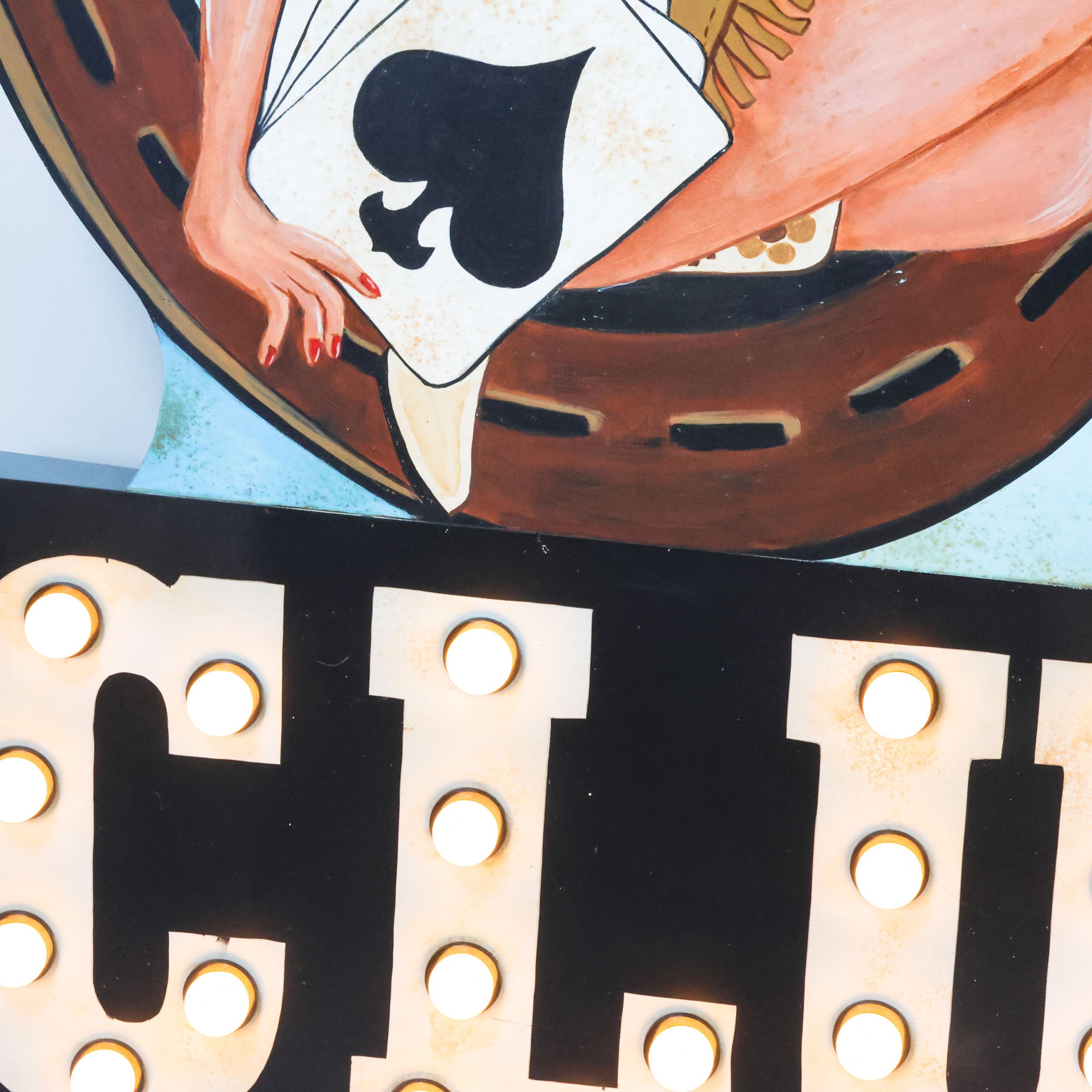 Horseshoe Club Light Up Sign | Vintage Wall Art – Scout Design Studio