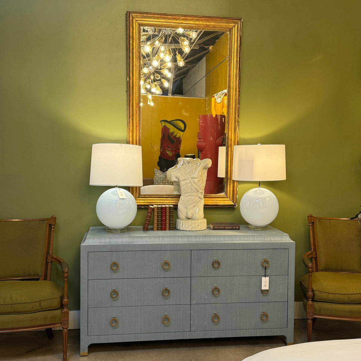 Louis Philippe Style Gold Gilt Mirror  Scout Design Studio