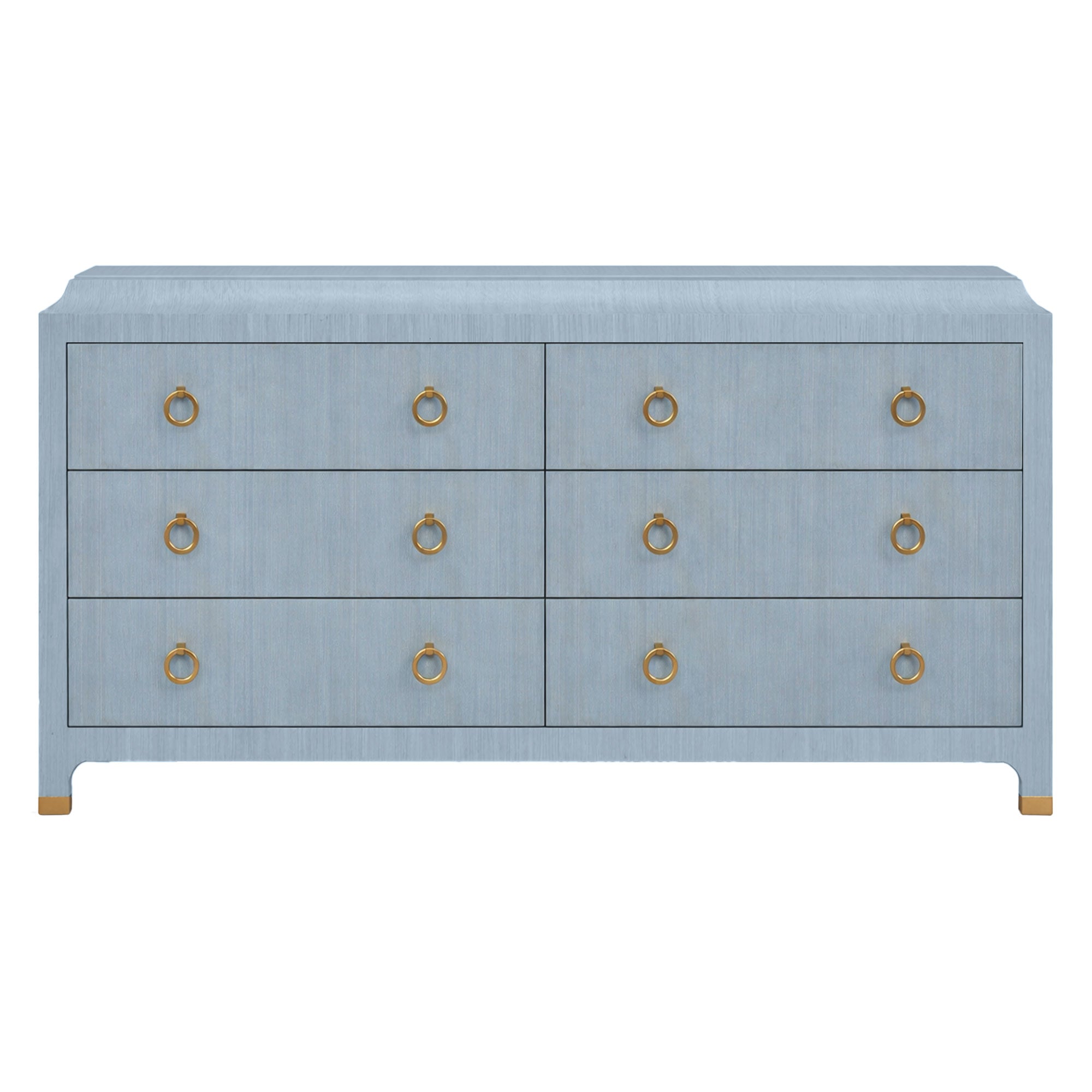 Quick Ship Jackie Dresser in Tulum Grasscloth | Grasscloth Dresser
