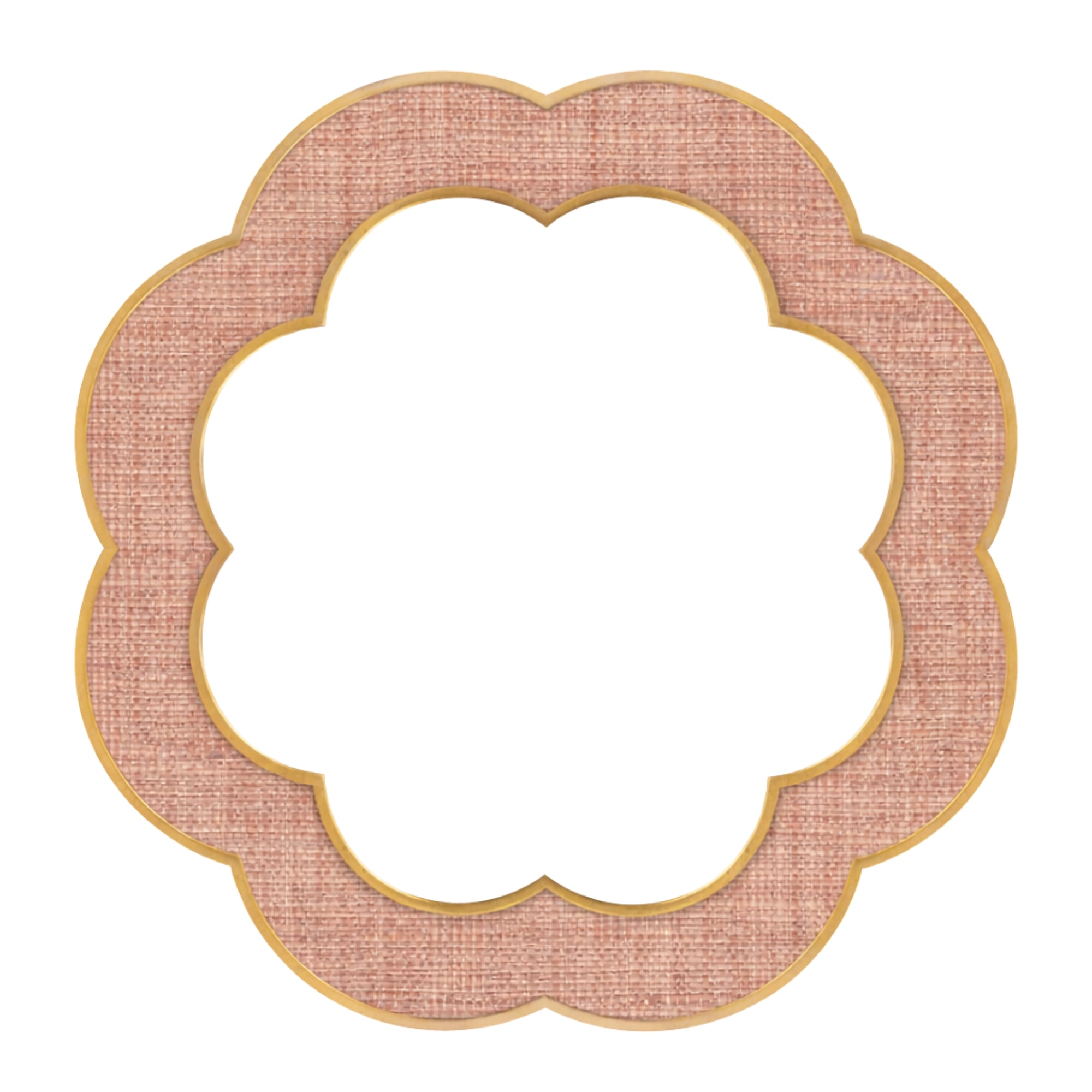 Leigh Mirror | Grasscloth Flower Mirror – Scout Design Studio
