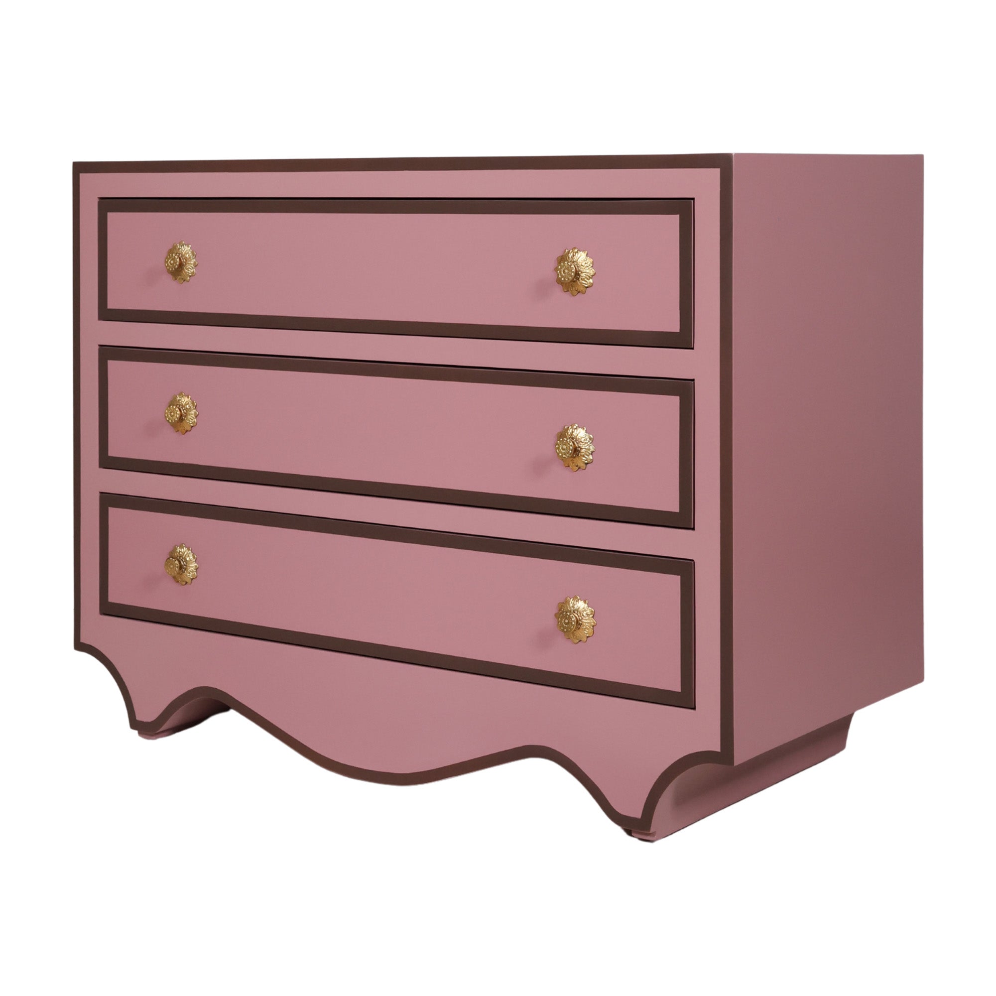 Madame Chest in Mink | Curvy Pink Oversized Nightstand – Scout