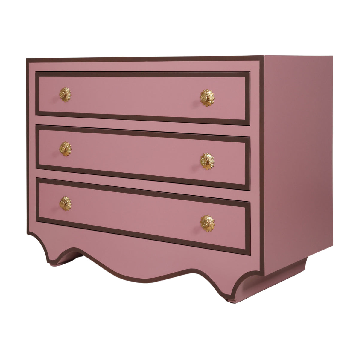 Madame Chest in Mink | Curvy Pink Oversized Nightstand Scout Design Studio Madame Chest in Mink | Curvy Pink Oversized Nightstand Scout Design Studio