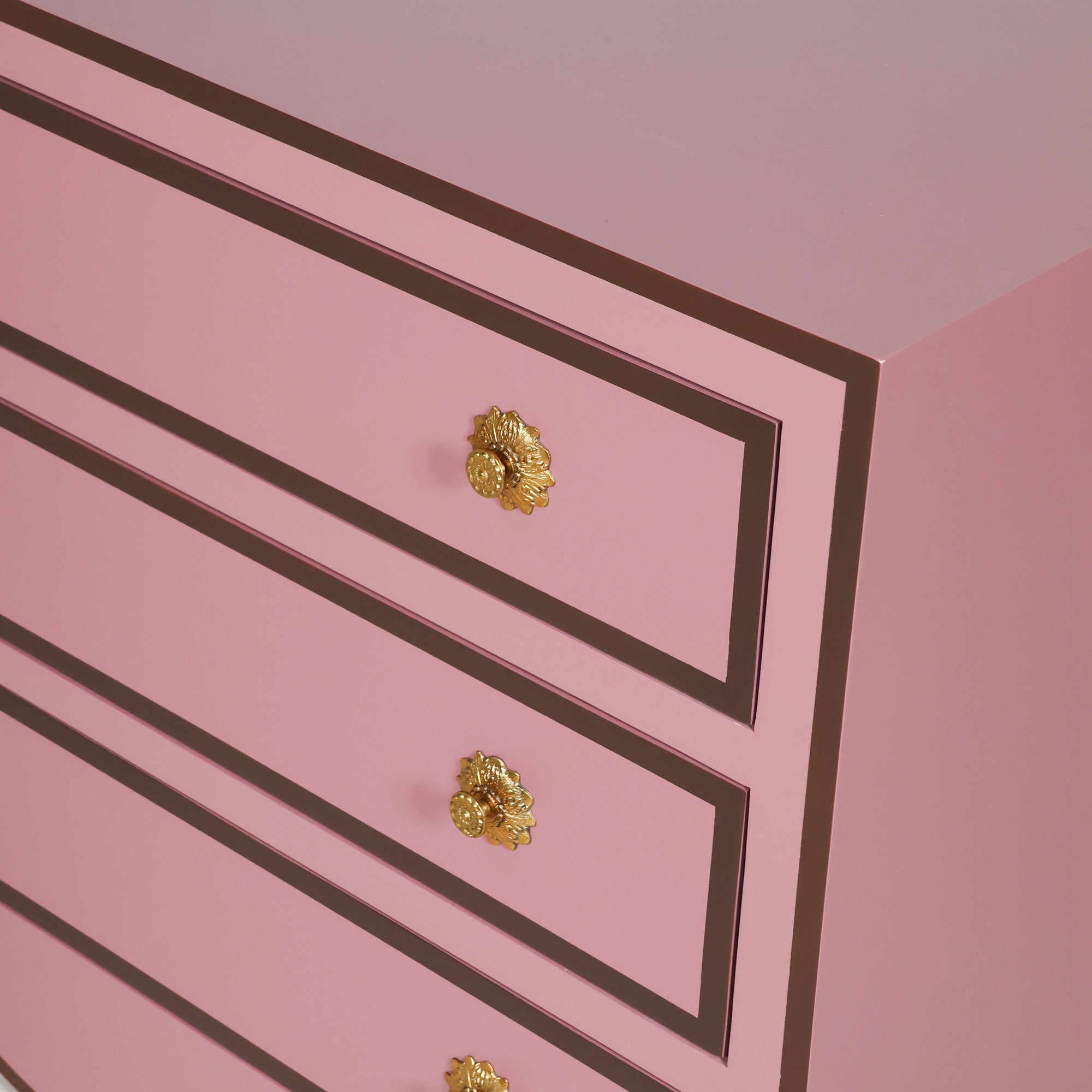 Madame Chest in Mink | Curvy Pink Oversized Nightstand – Scout