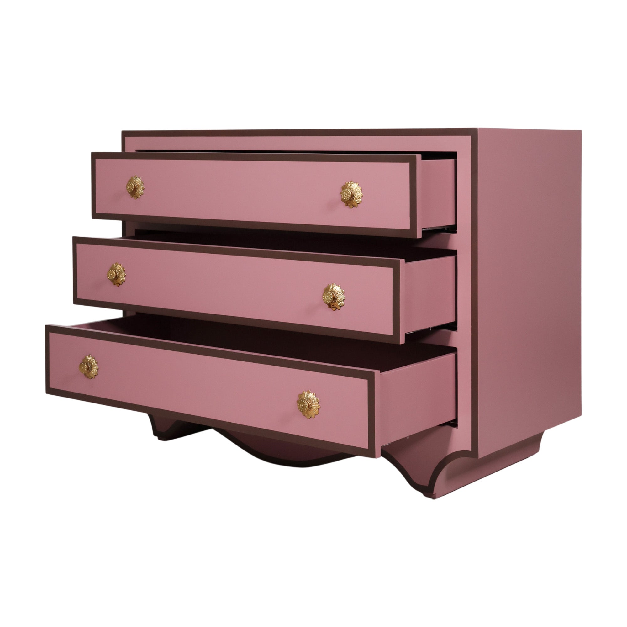 マ*ブ様 希少！50's D-LUX NUTSヴィンテージ ナイトランプ/ロース Madame Chest in Mink | Curvy Pink Oversized Nightstand – Scout