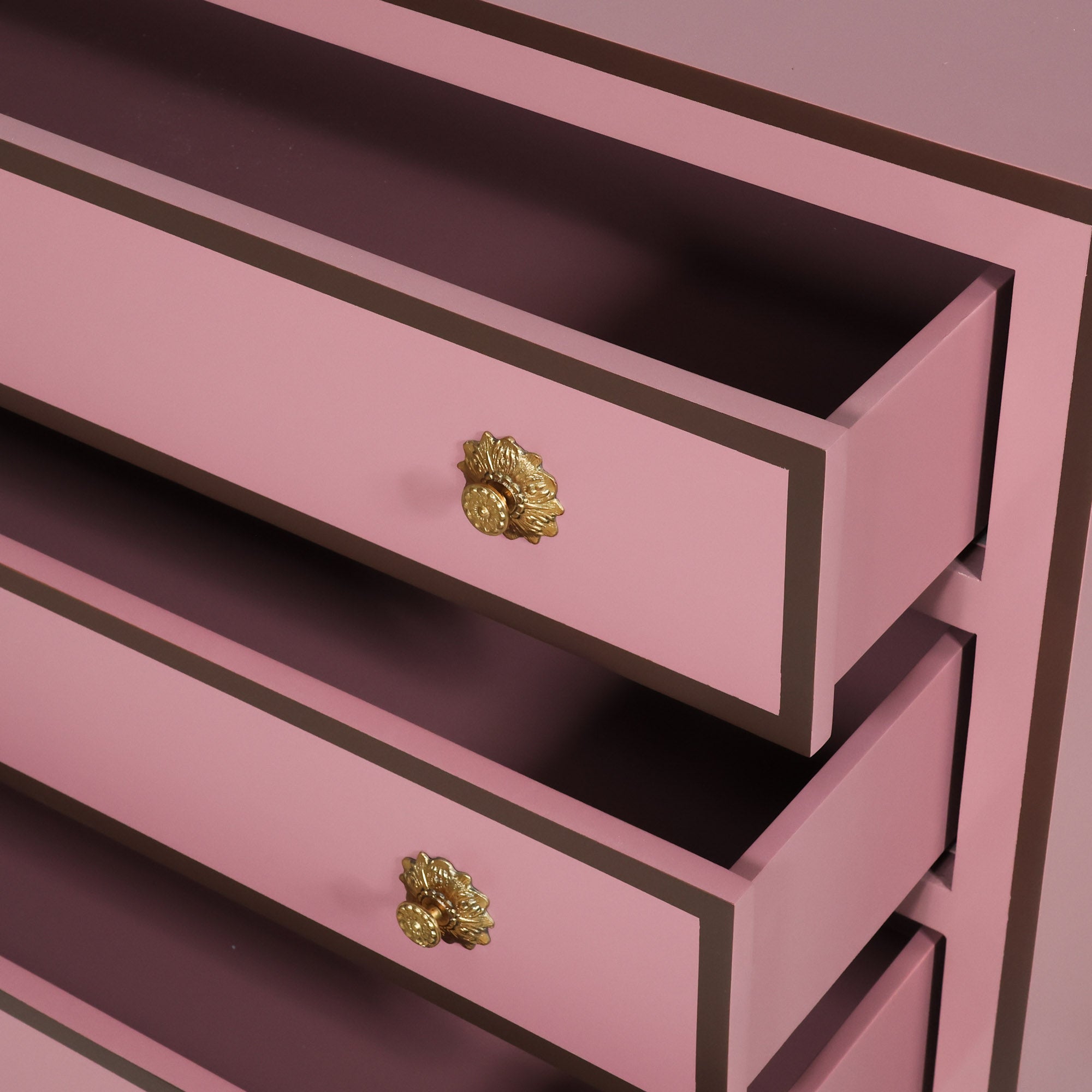 Madame Chest in Mink | Curvy Pink Oversized Nightstand – Scout