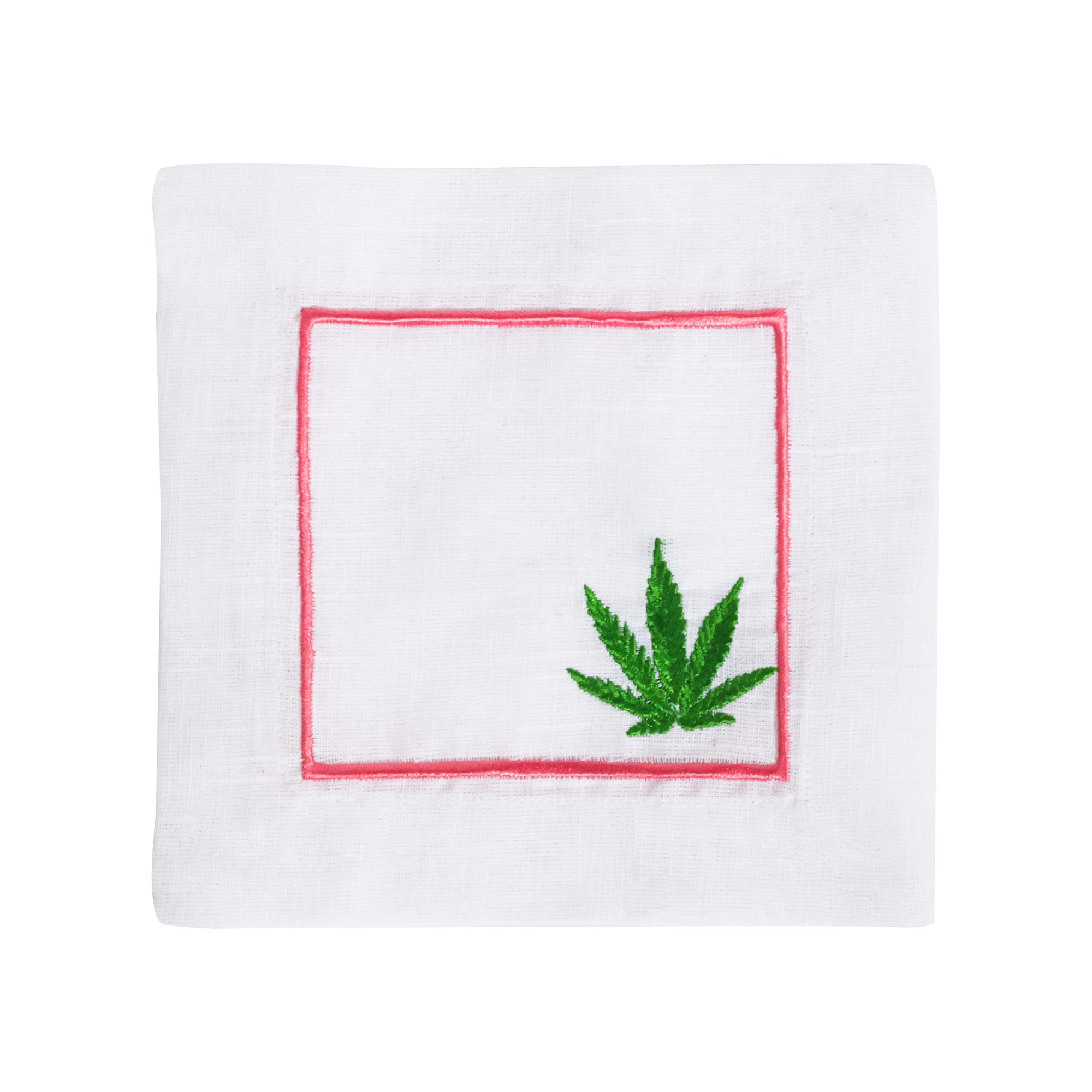 Mary Jane Cocktail Napkins - Set of 4 | Unique Embroidered Napkins