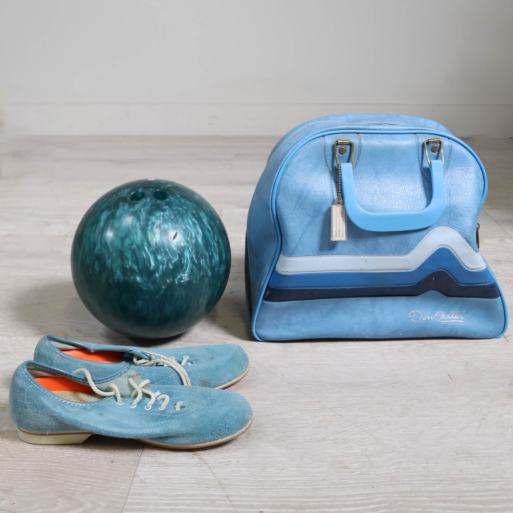 Blue Bowling Bag & Ball | Vintage Decor – Scout Design Studio
