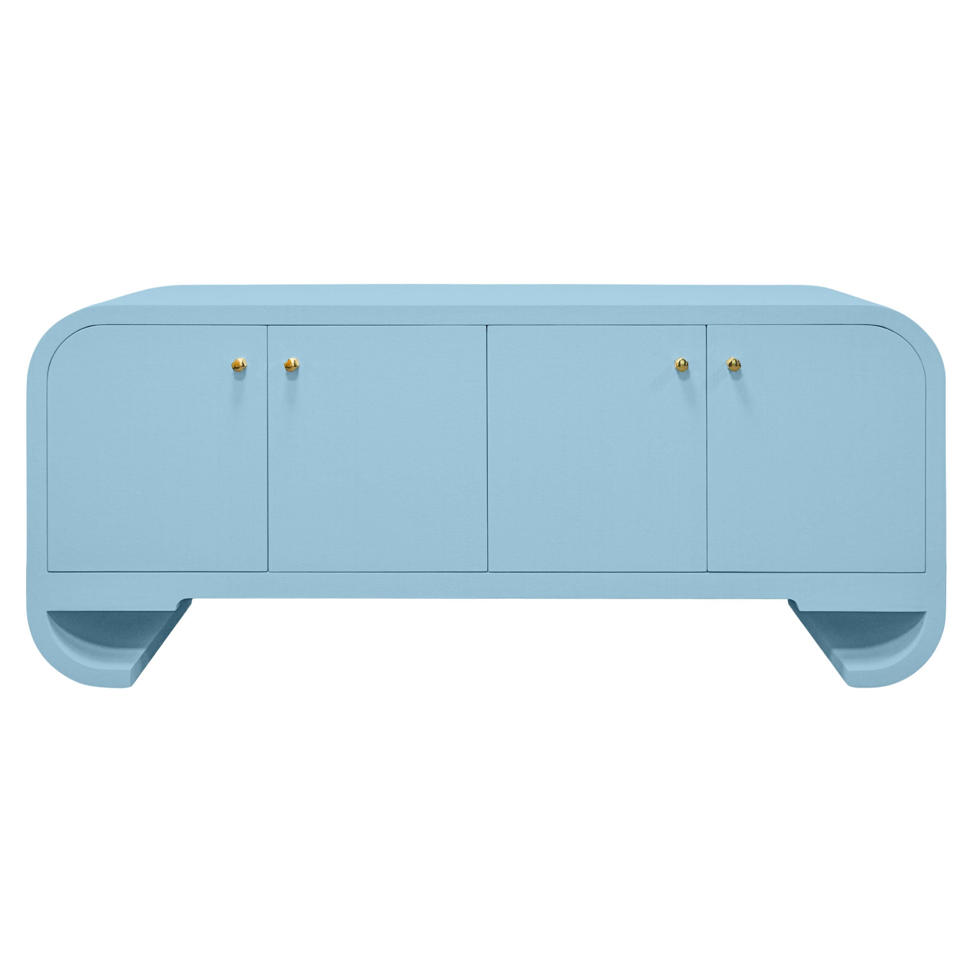 Ruse Credenza in Light Blue | Contemporary Linen Credenza – Scout