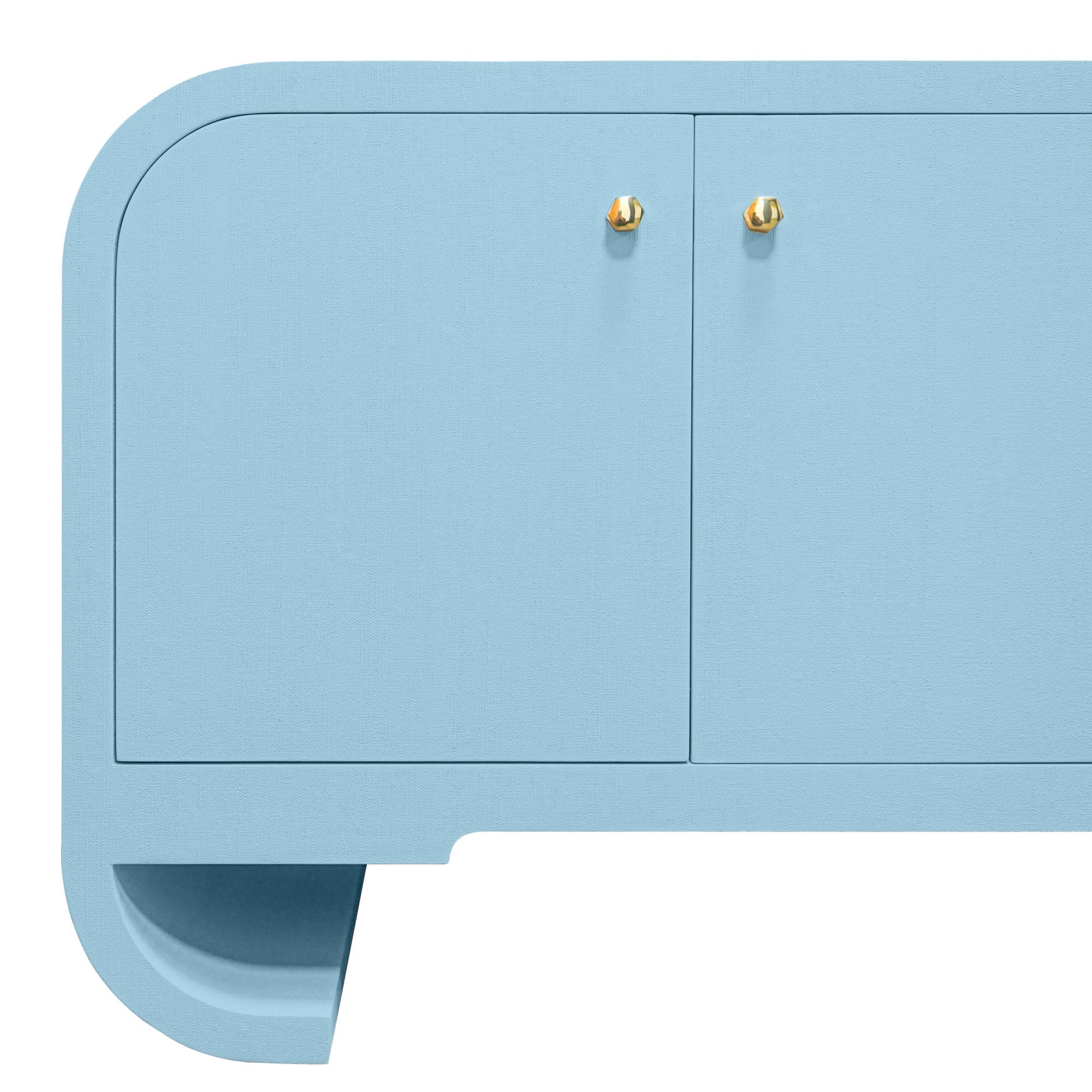 Ruse Credenza in Light Blue | Contemporary Linen Credenza – Scout