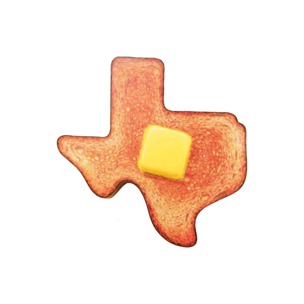 Tiny Texas Toast Pop Print by Ken Womak | 3D Toast Wall Art