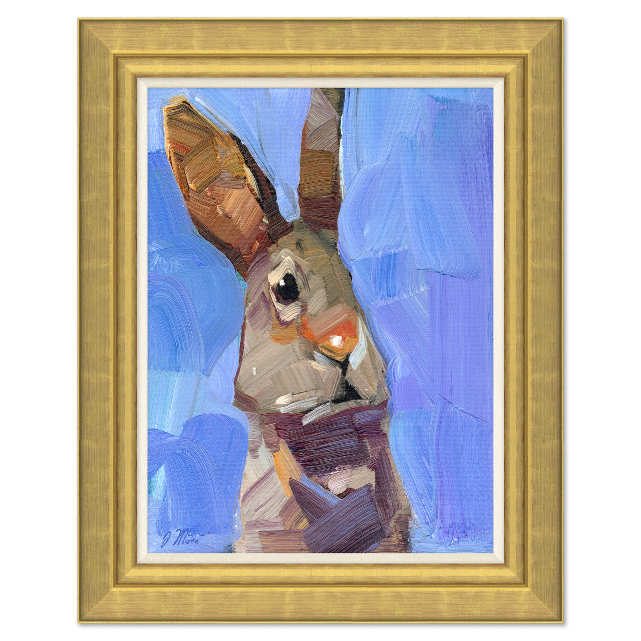 The Bunny on Canvas' by Joseph Mota | Printed Wall Art – Scout