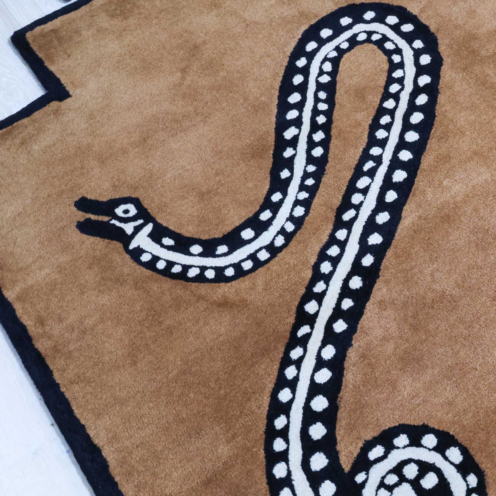 In Stock 9x12 Viper Saddle Tufted Knot Rug – Scout Design Studio