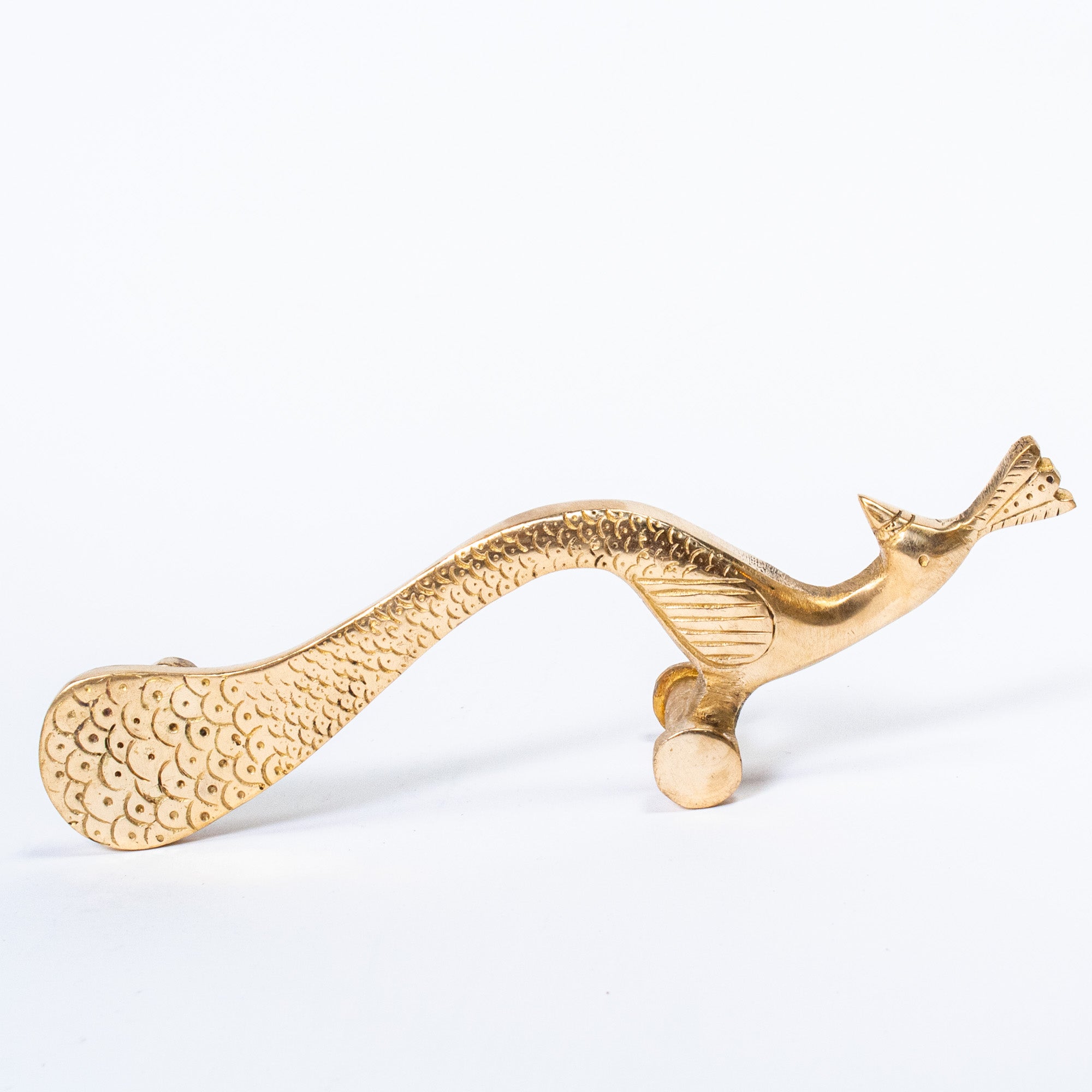 Brass Peacock Handle - Left – Scout Design Studio