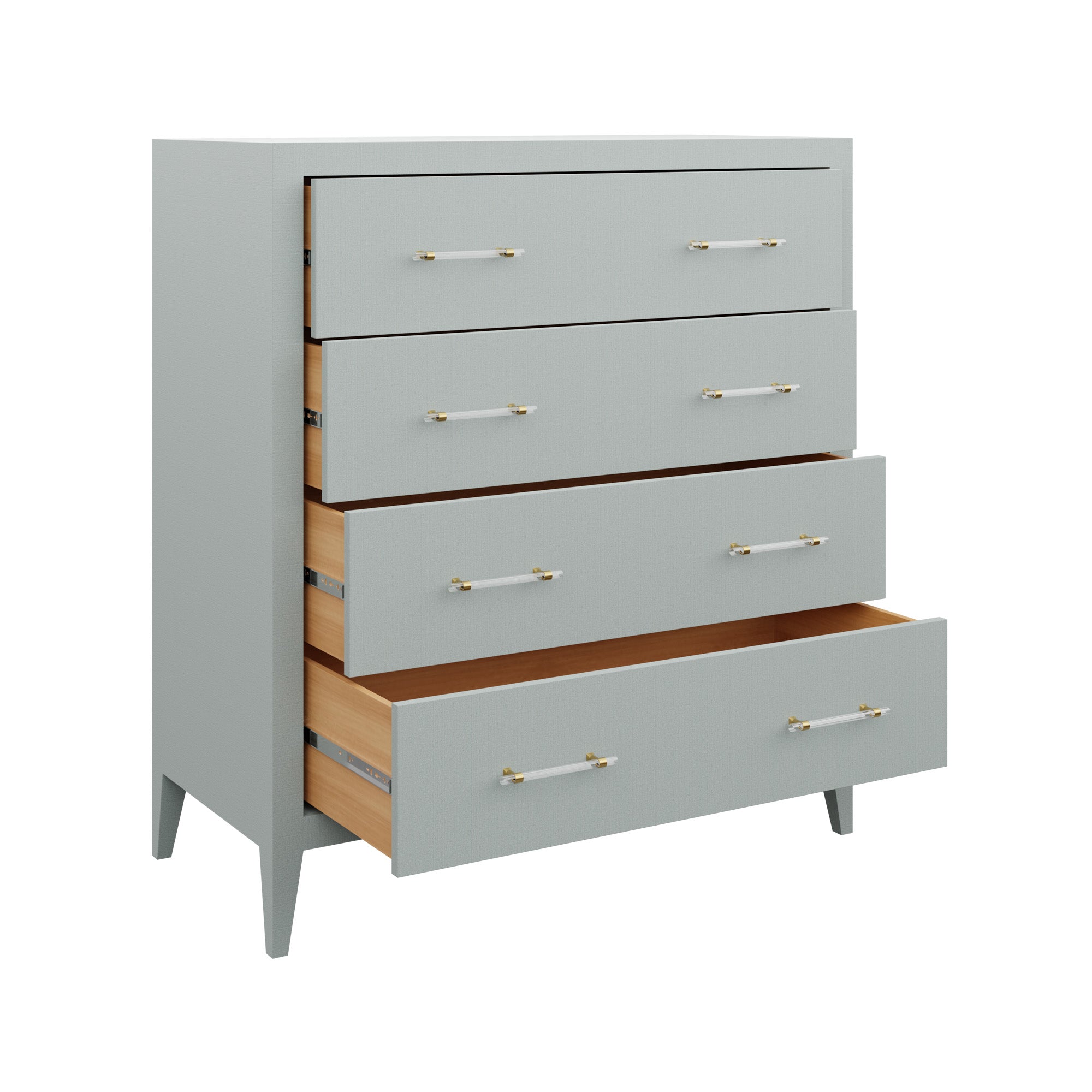 Chelsea Tall Boy Dresser | Custom Tall Boy Dresser Caroline Grasscloth Chelsea Tall Boy Dresser | Custom Tall Boy Dresser Caroline Grasscloth