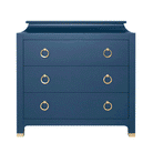 Midcentury Navy Nightstand