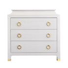 Modern Grasscloth Nightstand