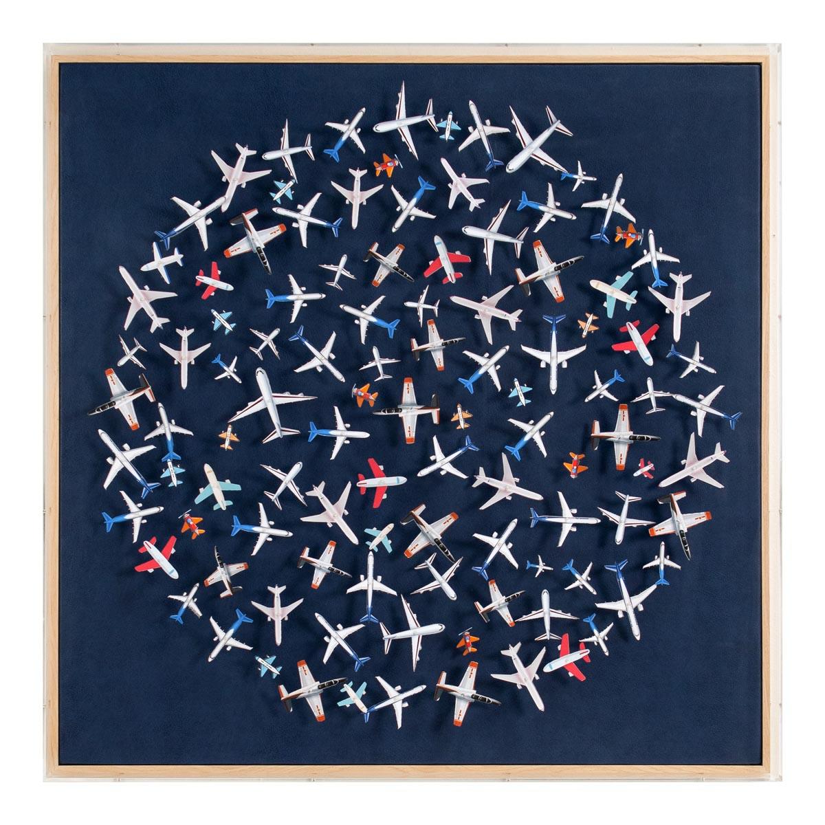 Jet Setter - Navy | 3D Wall Art – Scout Design Studio