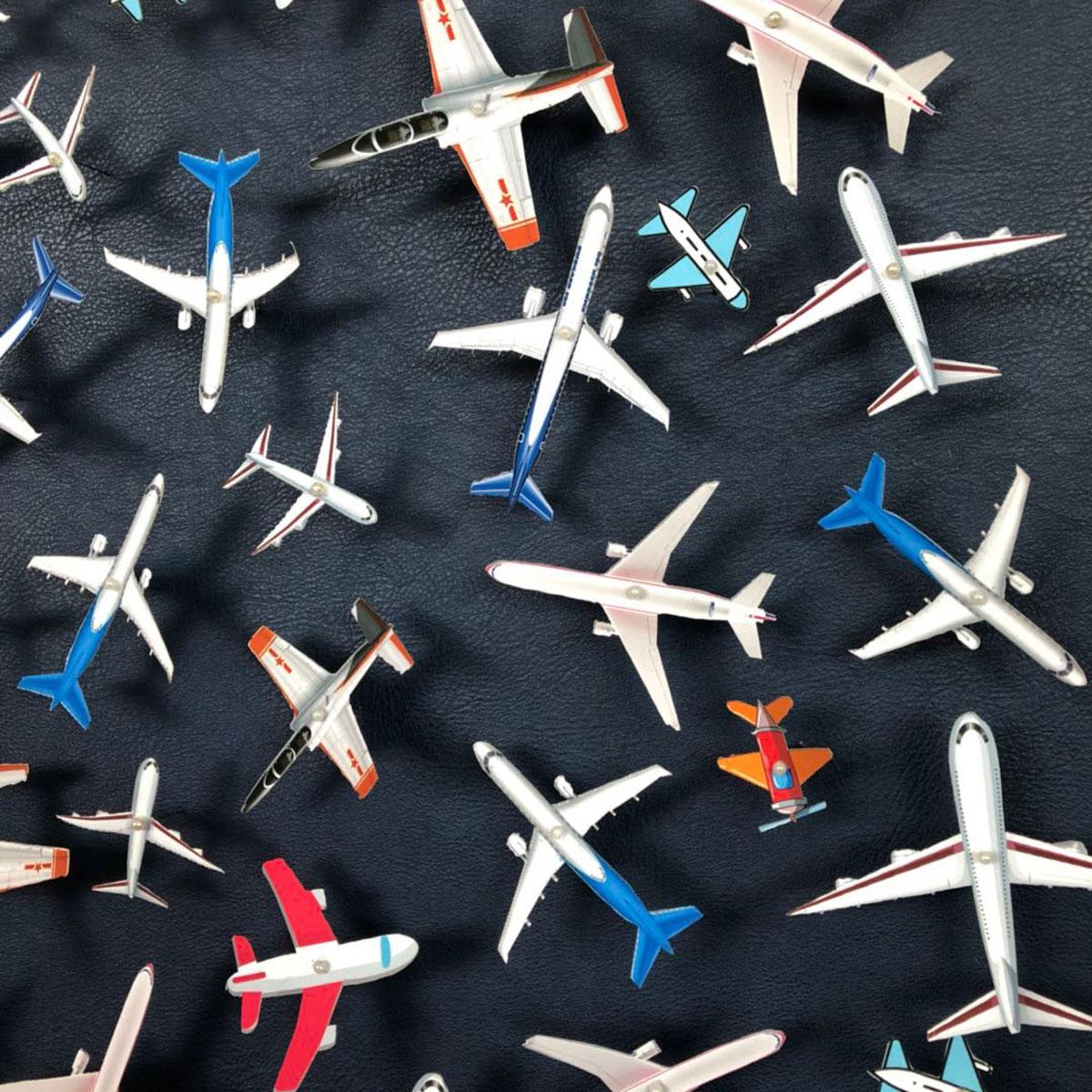セール3Dアートヘルゲ・シュナイダー(エンターテイナー) インテリア おしゃれ Jet Setter - Navy | 3D Wall Art – Scout Design Studio