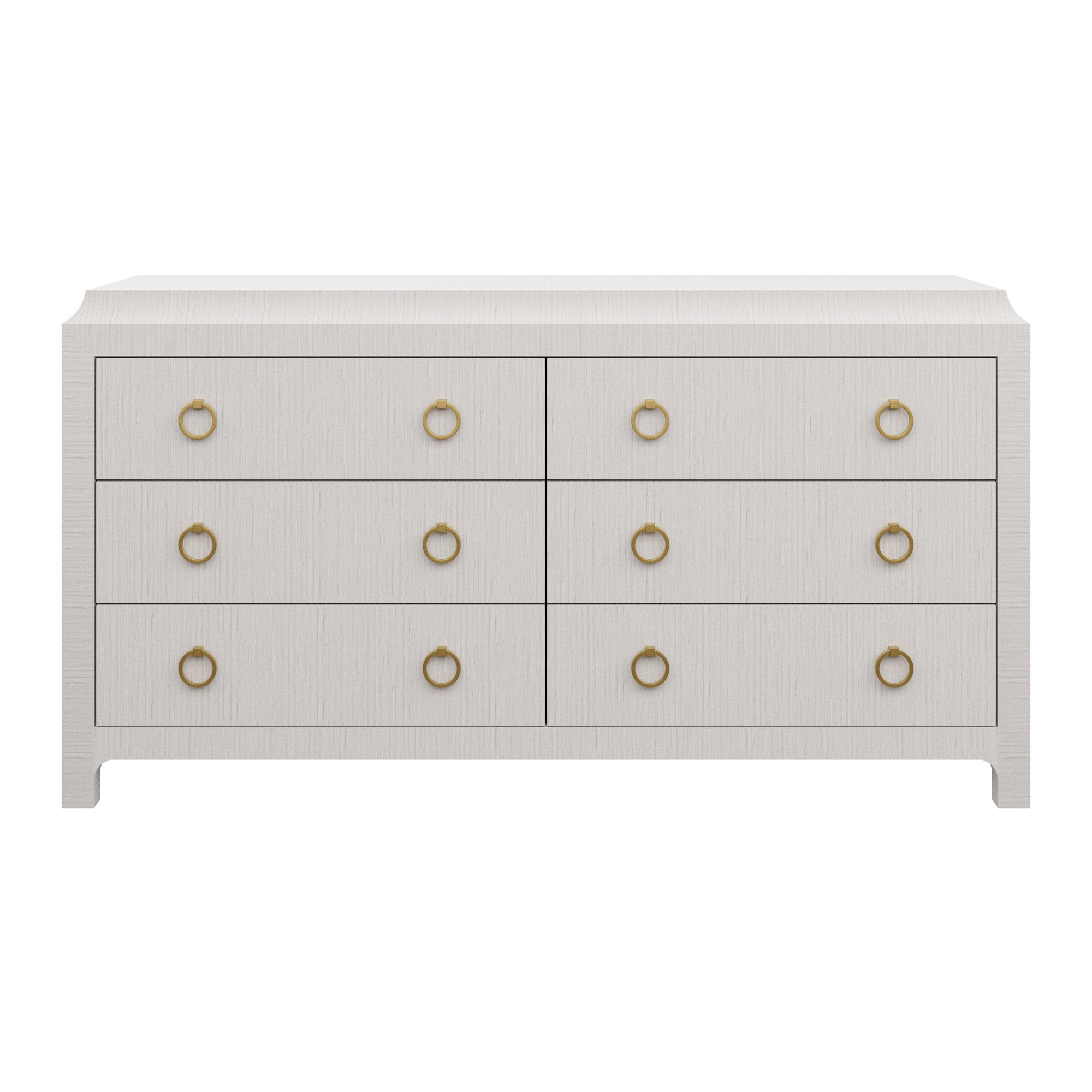 Quick Ship Jackie Dresser in Mist Abaca | Grasscloth Dresser