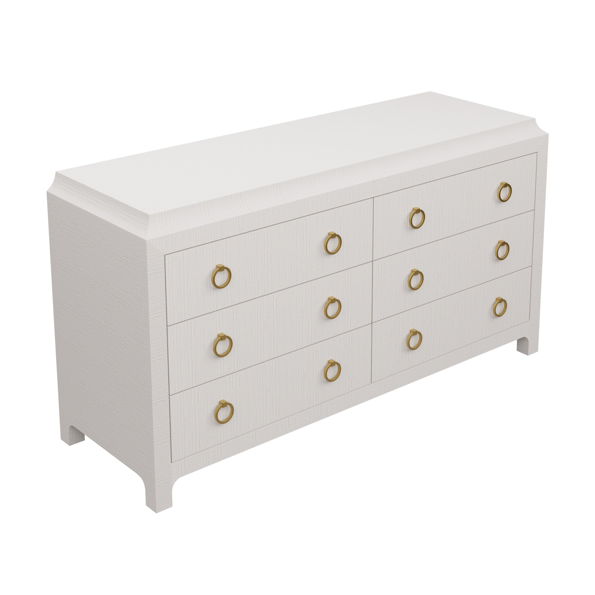 Quick Ship Jackie Dresser in Mist Abaca | Grasscloth Dresser Scout Design Studio Quick Ship Jackie Dresser in Mist Abaca | Grasscloth Dresser Scout Design Studio