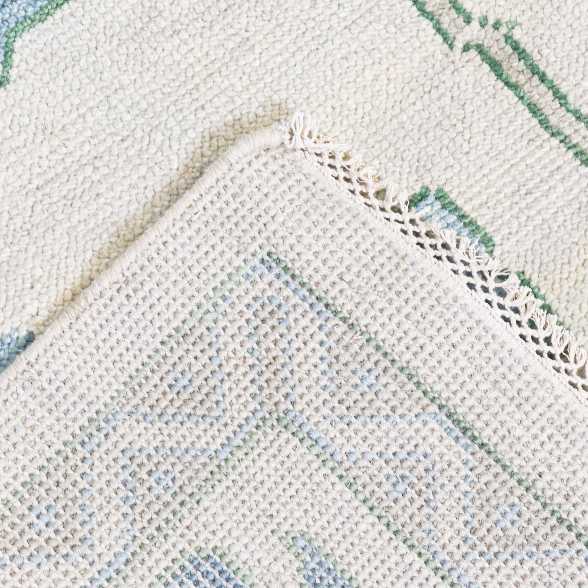 Sasha Turkish Knot Rug | Blue & Green Rug – Scout Design Studio