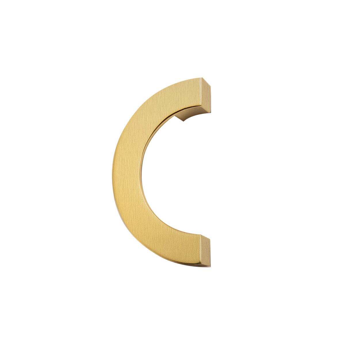 Small Half Moon Semicircle Pull Handle Brushed Gold Small Half Moon Semicircle Pull Handle Brushed Gold